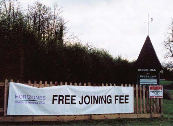 Marketing Fail Free Joining Fee