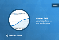how to add google analytics to unbounce landing page