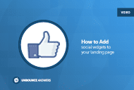 adding social widgets to you unbounce landing page