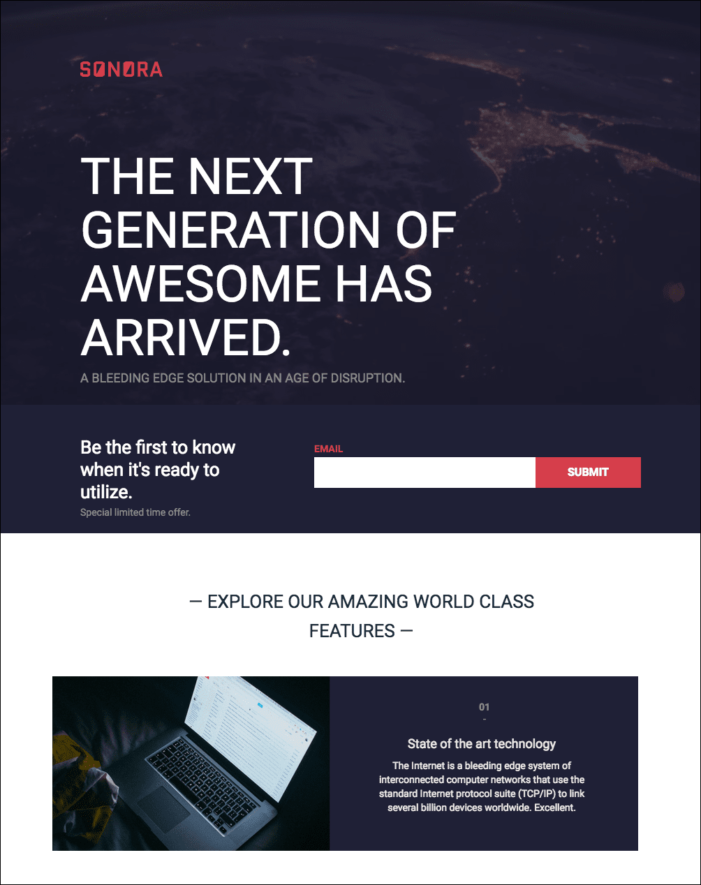 jargon-filled-landing-page copy