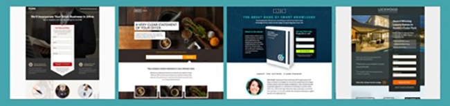 Landing page templates