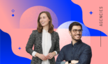 Agencies hero image, with a smiling woman and man