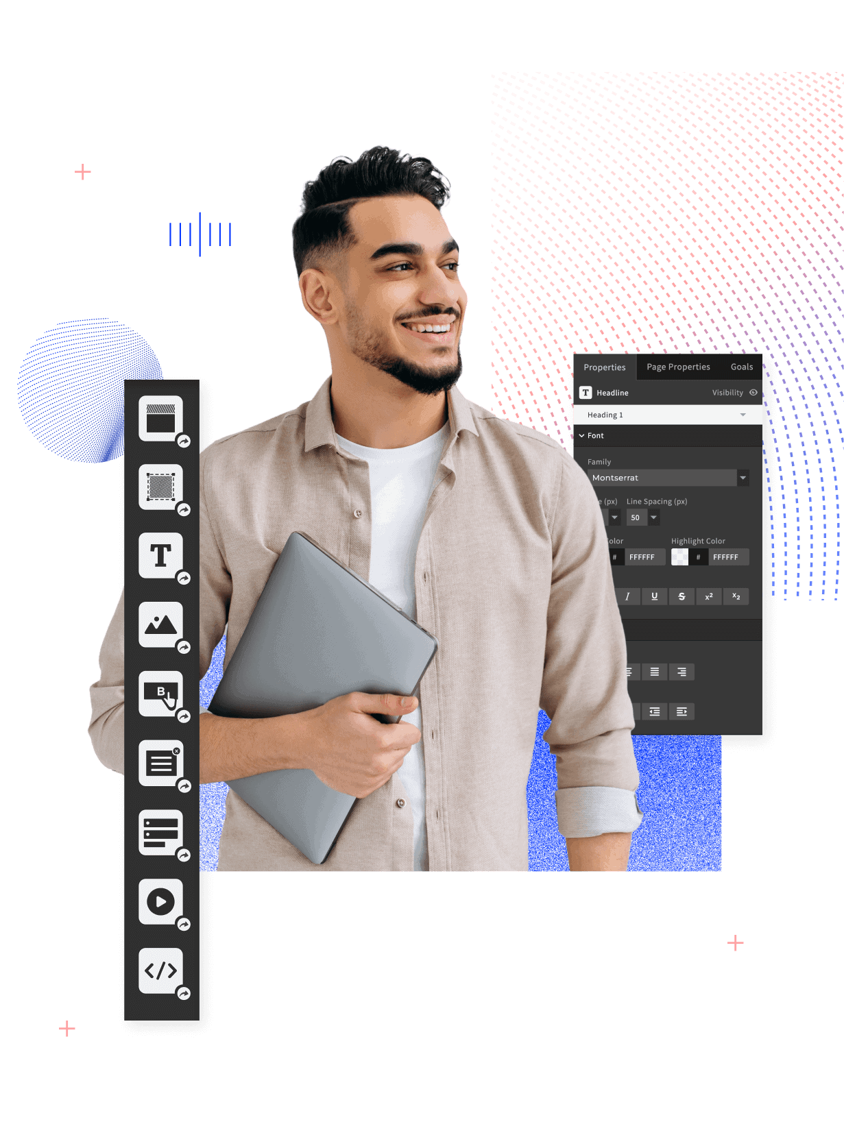 B2B landing page builder and CRO software tools