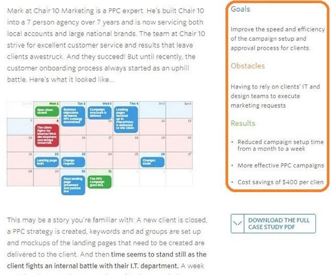 Chair 10 case study