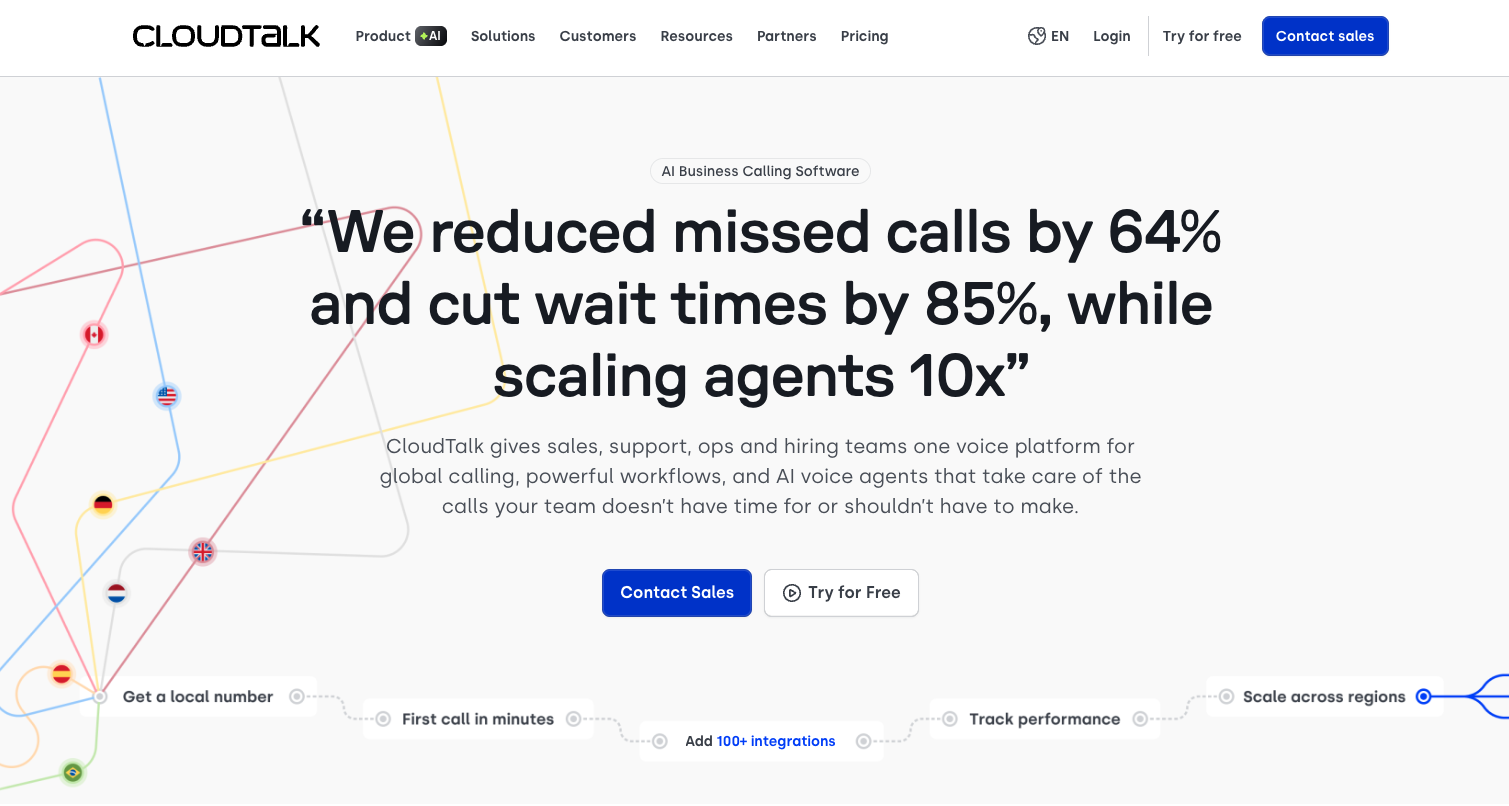 CloudTalk is an AI-powered business