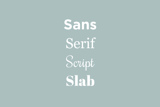 Font Family Types