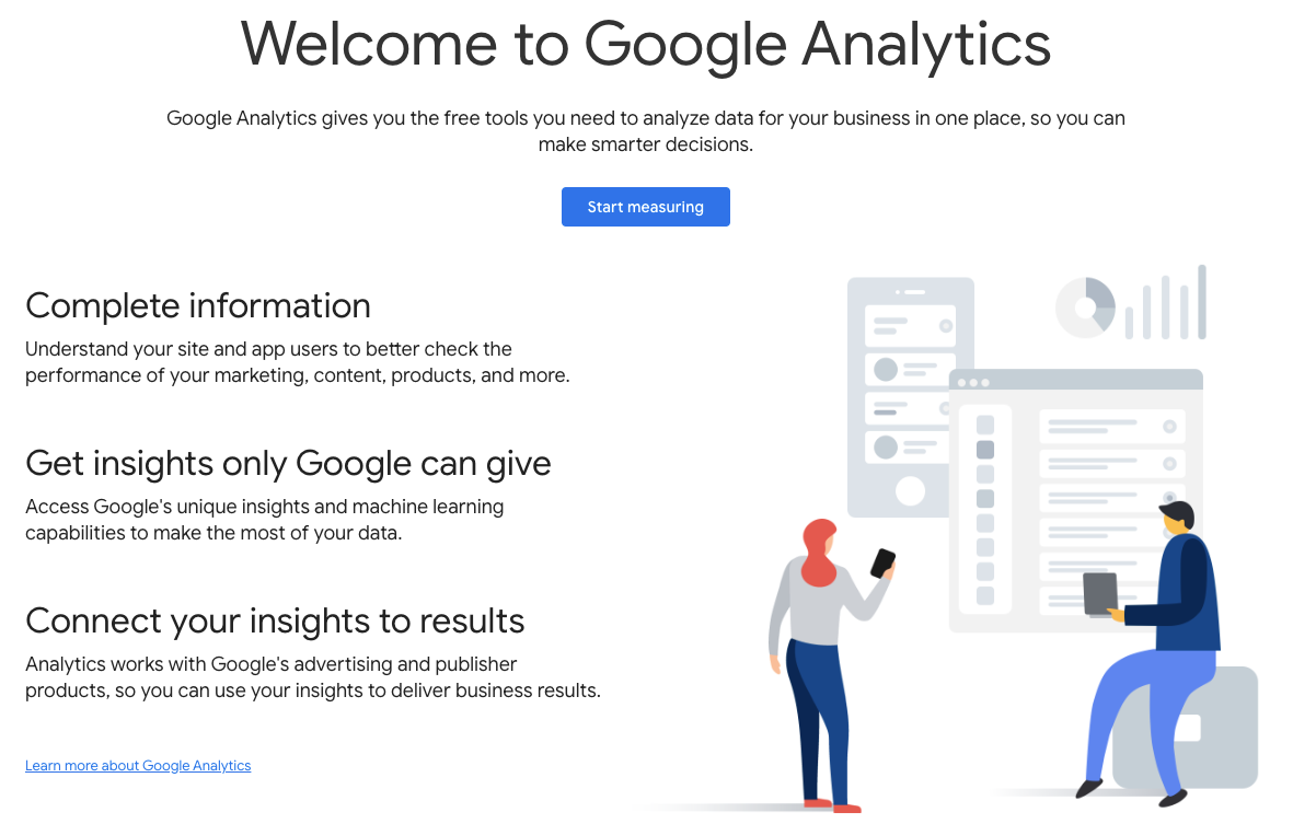 Google Analytics - AI in analytics tool