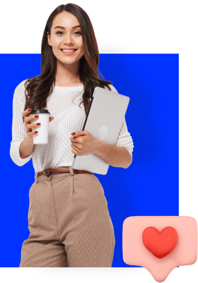 depicting landing page for social media marketing