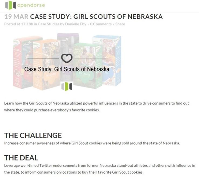 Opendorse Girl Scouts