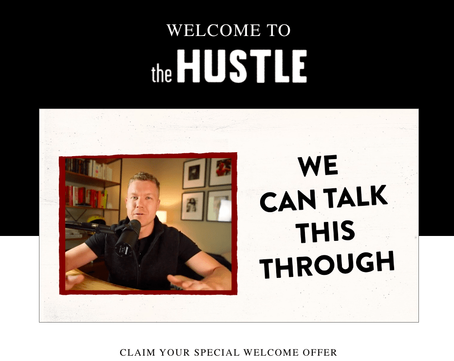 Email Follow-Up Example - The Hustle