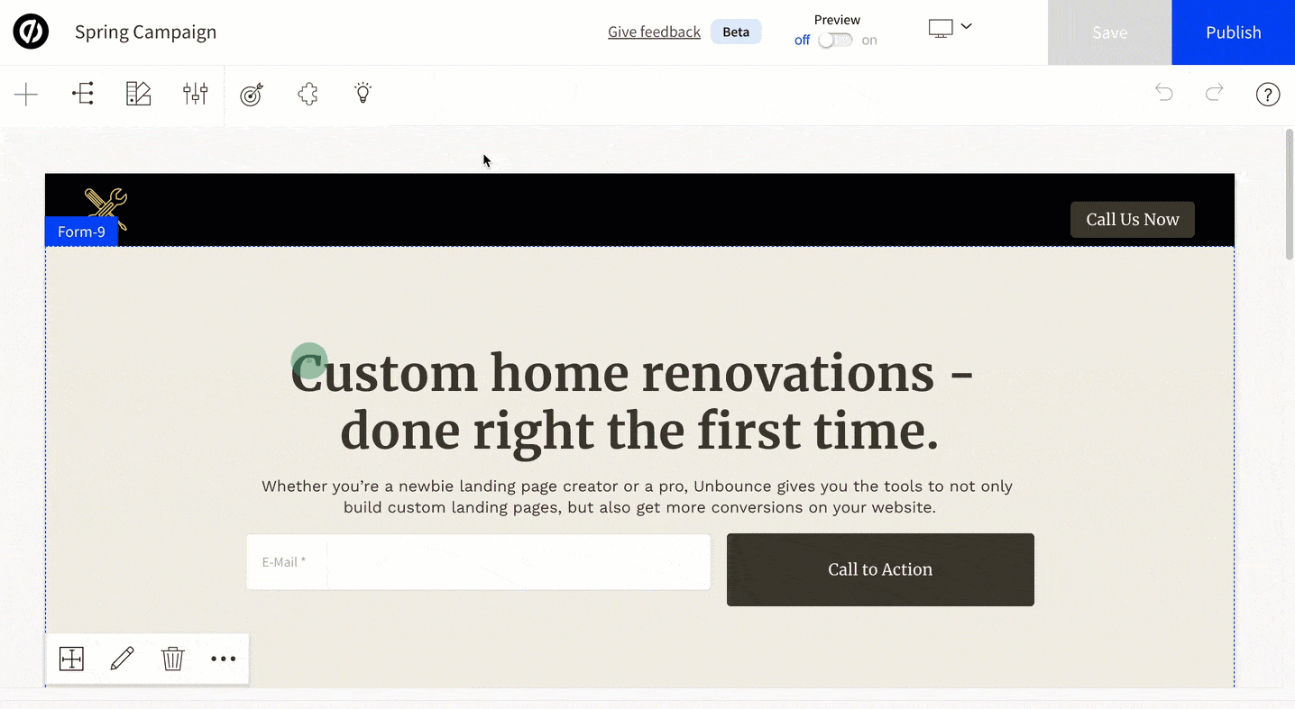 Select a layout and have it appear in Smart Builder.