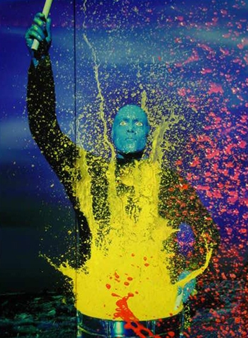 blue man group color theory and landing pages