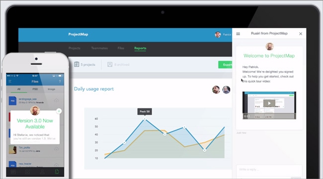 Content Marketing Tools: Intercom In-App-Nachrichten nutzen