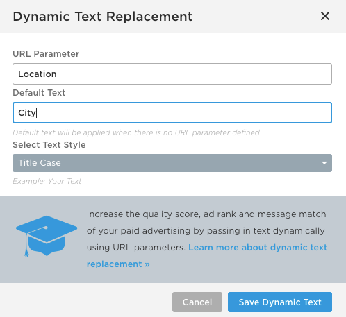 Dynamic Text Replacement