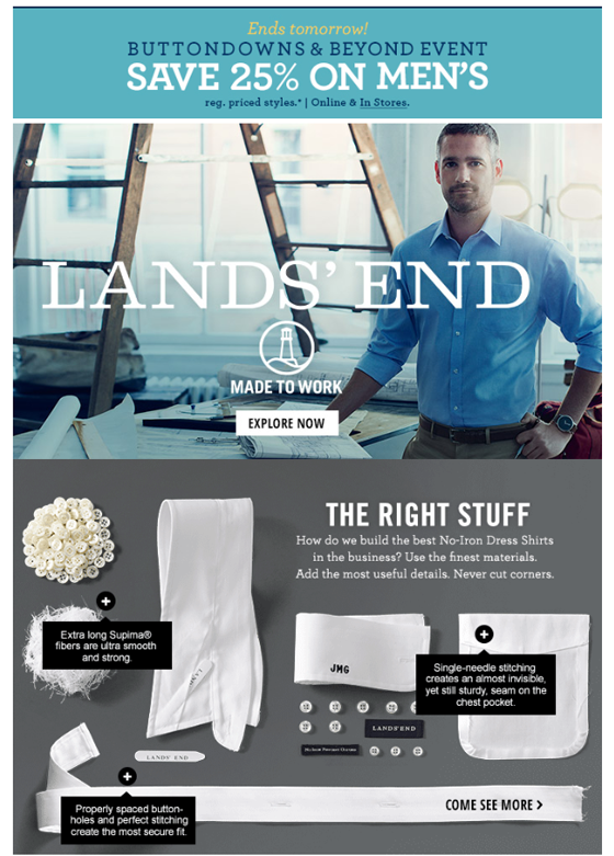 Email Marketing: Landsend Example