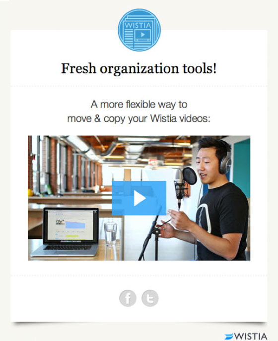 Email Marketing: Wistia Example