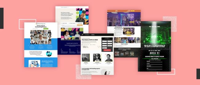 8 Event landing page examples that drive interest and ticket sales