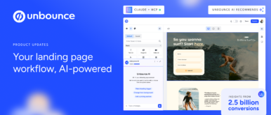 Unbounce AI product updates | Build and optimize faster Thumbnail