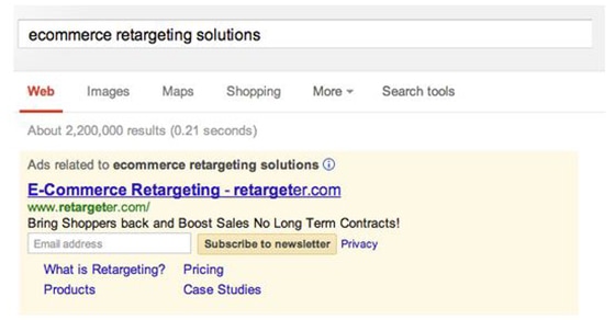 Lead gen examples: AdWords
