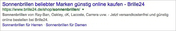 SEO Traffic: Beispiel für eine aussagekräftige Description mit Call To Action=