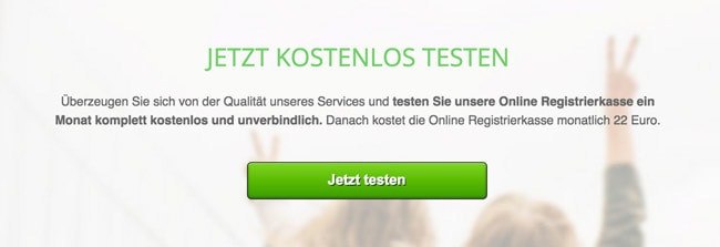 Verkaufsseiten: Call To Action im unteren Bereich