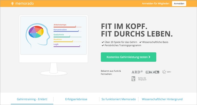 Unbounce: Start-Up Memorado im Landing Page Check