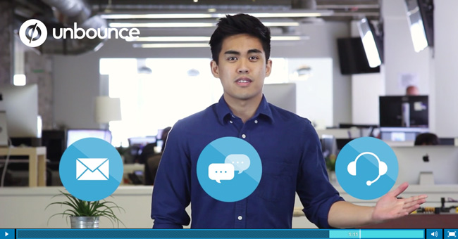 Unbounce Landing Page Videos