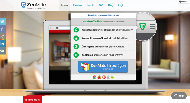 Unbounce: Start-Up ZenMate im Landing Page Check