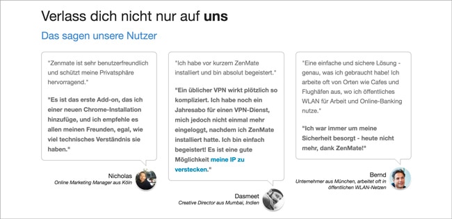 Unbounce: Start-Up ZenMate im Landing Page Check