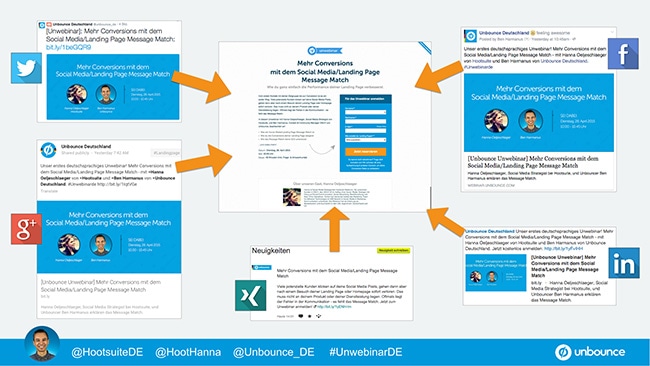 Unbounce Unwebinar Social Media Landing Page Message Match 2