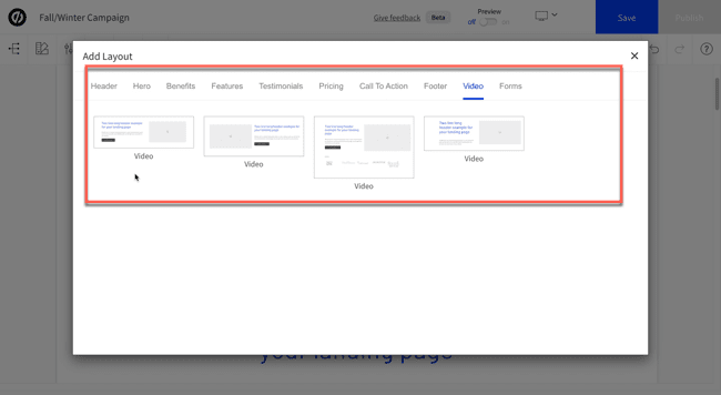 adding-a-section-template-for-videos
